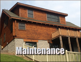  Staunton City, Virginia Log Home Maintenance