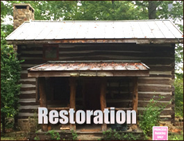 Historic Log Cabin Restoration  Staunton City, Virginia